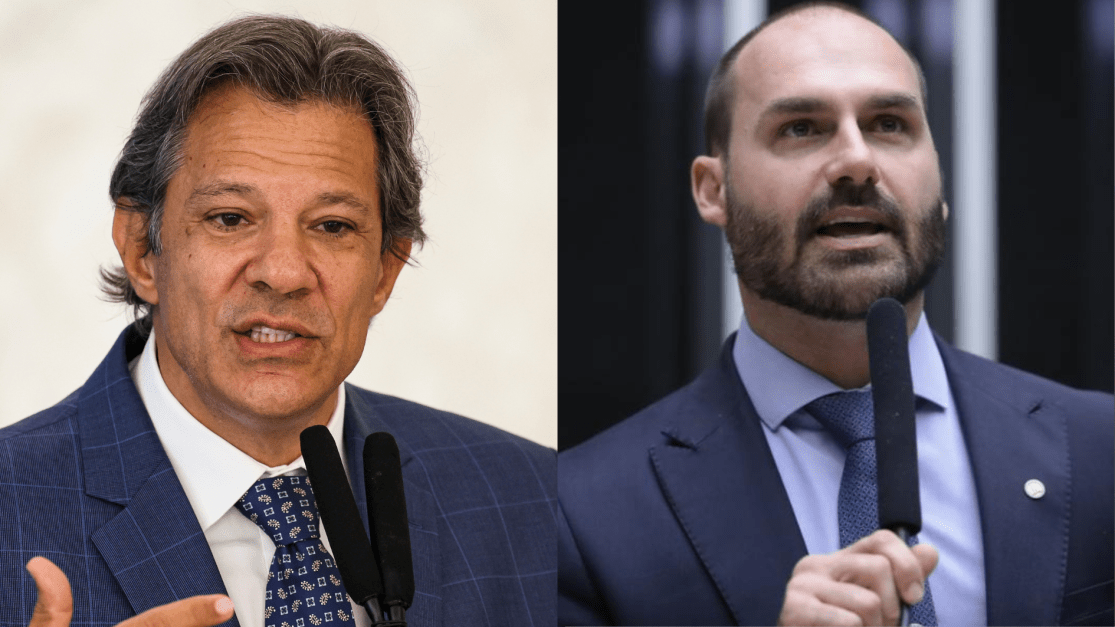 56% conhecem e não votariam em Haddad; 55% em Eduardo Bolsonaro, diz Quaest