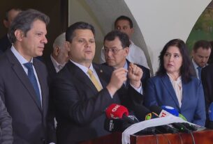 Alcolumbre encontra Haddad e prega “espírito de colaboração“ com governo