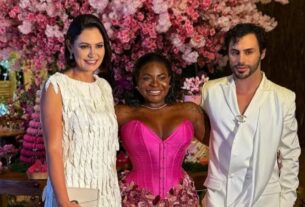 Jojo Todynho recebe Michelle Bolsonaro em festa de aniversário
