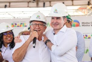Prefeito de Camaçari e ministro das Cidades vistoriam obras do Minha Casa, Minha Vida na cidade